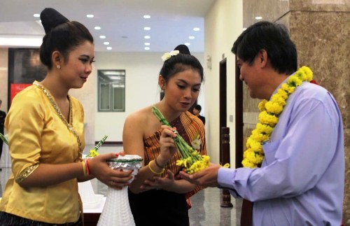 Laotian, Cambodian students enjoy new year festival in Ho Chi Minh city - ảnh 1